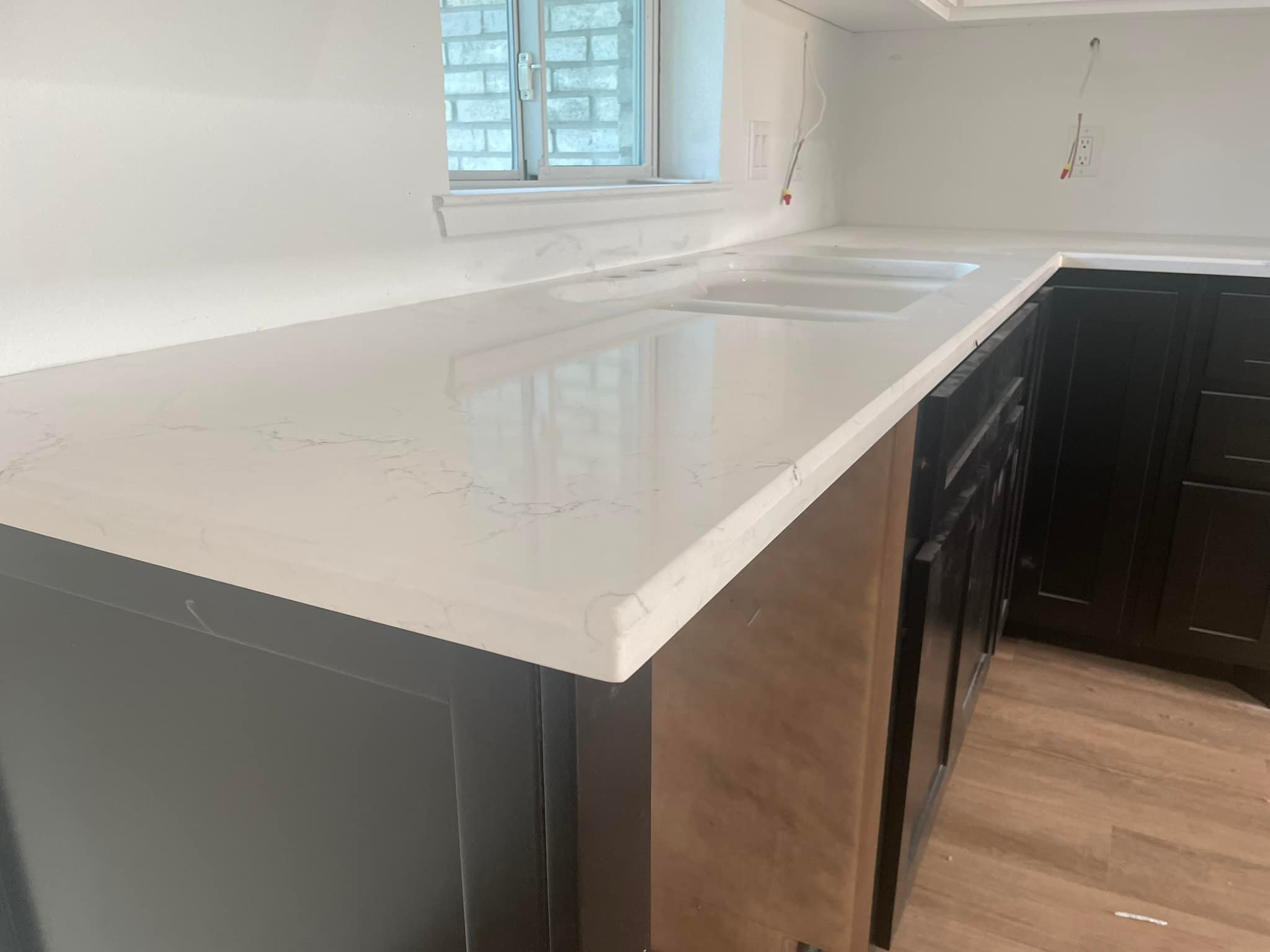Kitchen countertop installation