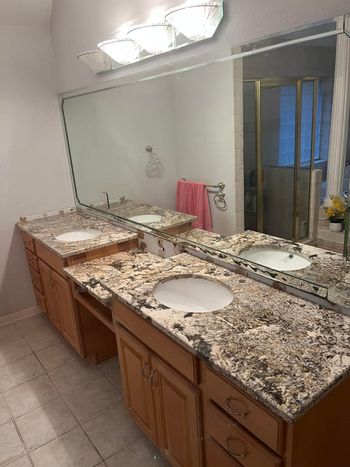 Beautiful bathroom countertop detail