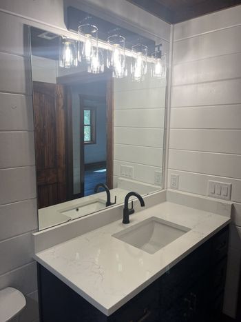 Beautiful bathroom countertop detail