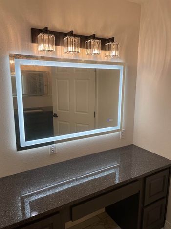 Elegant bathroom vanity countertop
