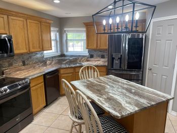 Contemporary kitchen countertop design