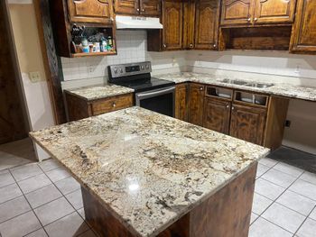 Contemporary kitchen countertop design