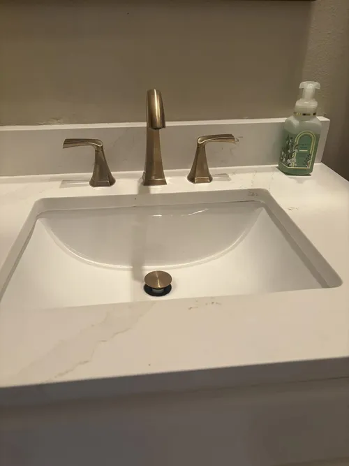 Contemporary bathroom countertop