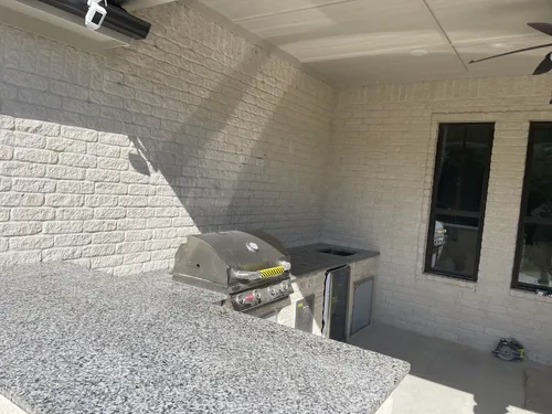 Outdoor kitchen countertop